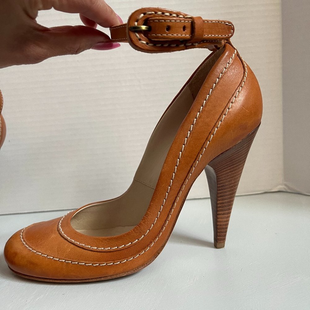 Paul Smith Babydoll Round Toe Ankle Strap Heels Shoes